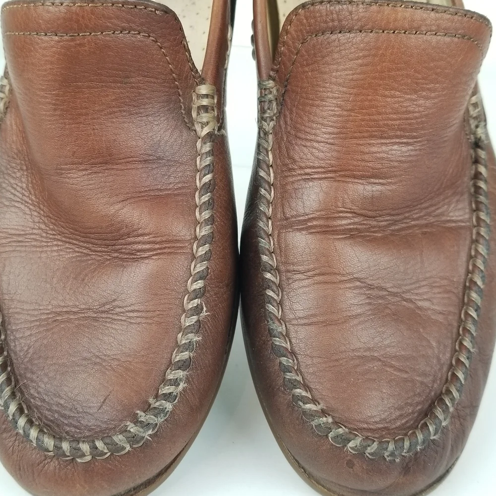 Frye Lewis‎ Venetian Driving Loafers Brown Leather Slip On Shoes Mens 8